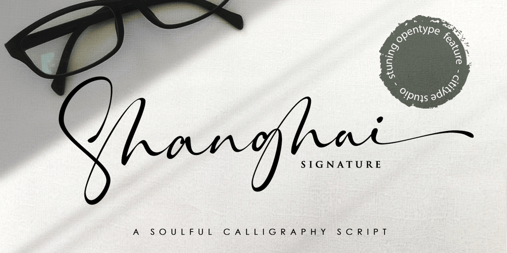 Shanghai Signature font
