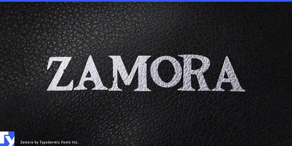 Zamora font