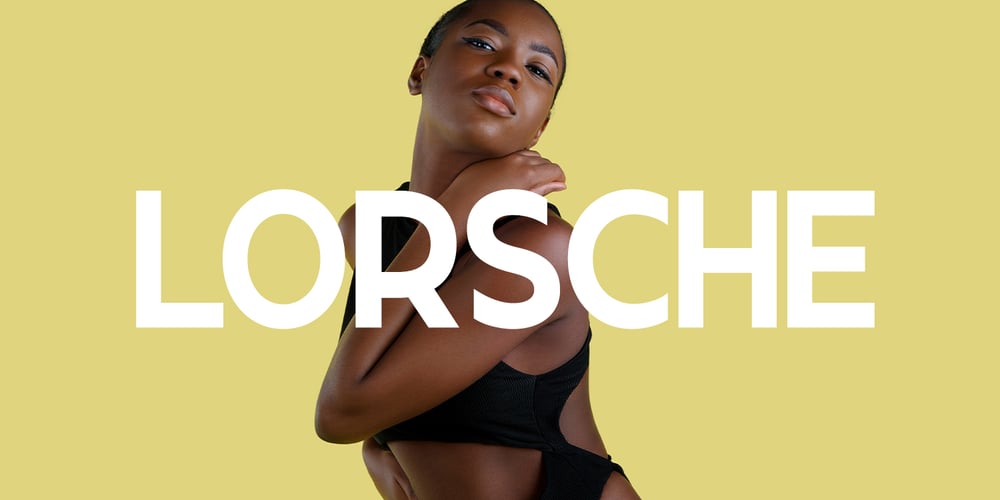 Lorsche Display font