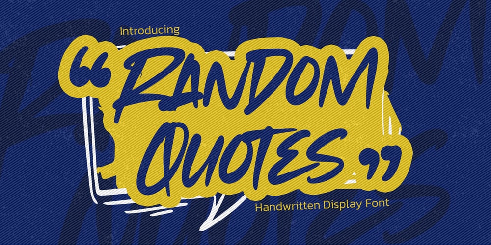 Random Quotes font