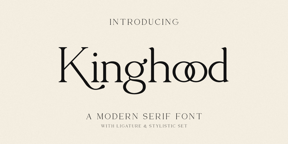 Kinghood font