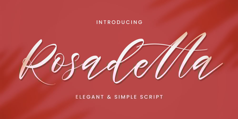 Rosadetta font