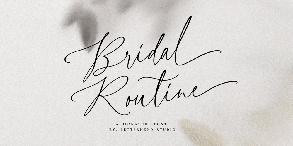 Bridal Routine font