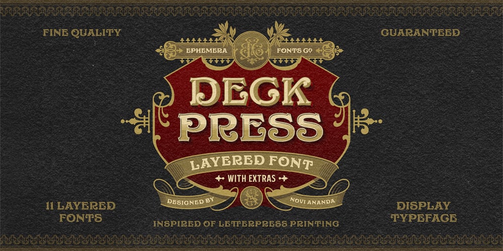NS Deckpress font