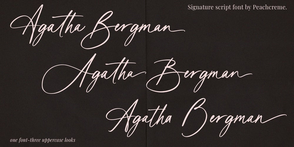 Agatha Bergman font