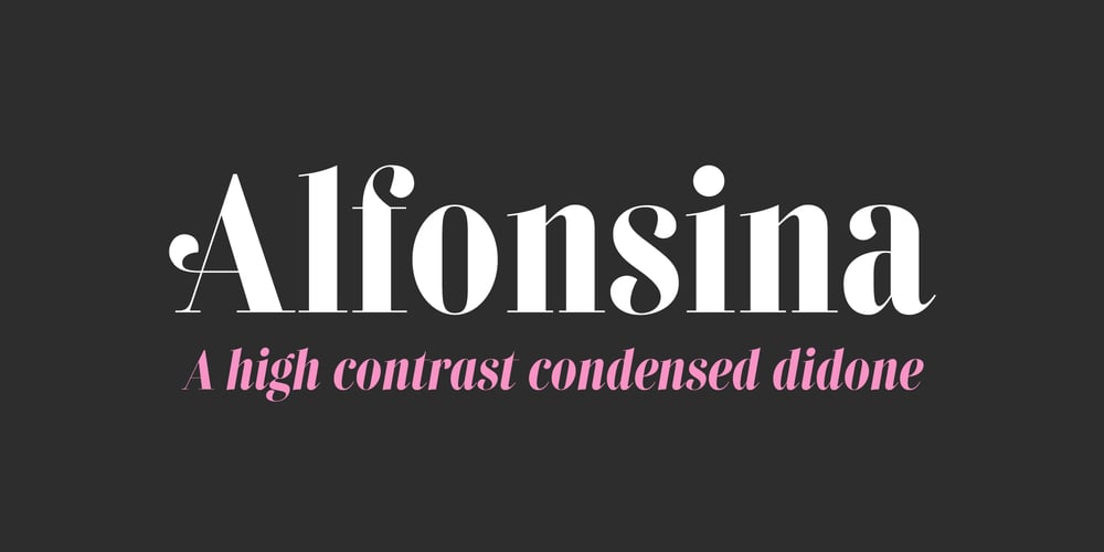 Alfonsina font