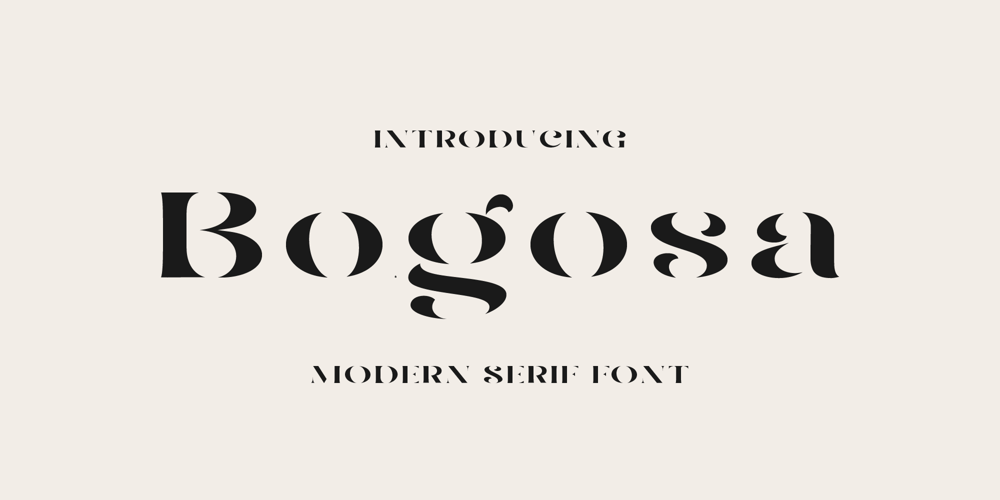 Bogosa font