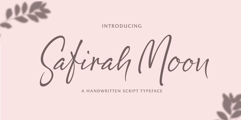 Safirah Moon font