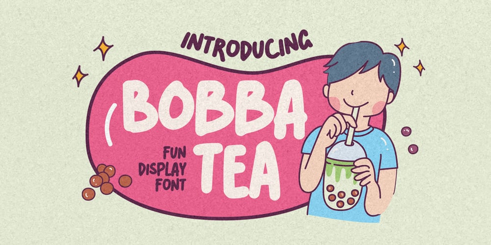 Bobba Tea font