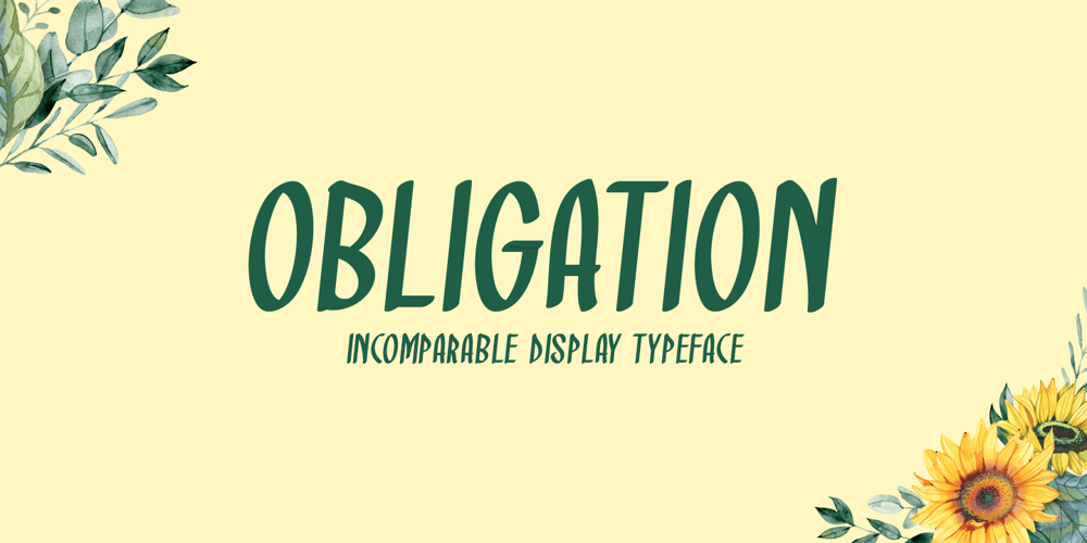 Obligation font