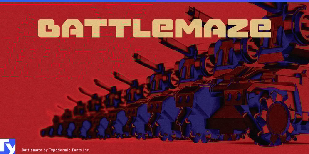 Battlemaze font