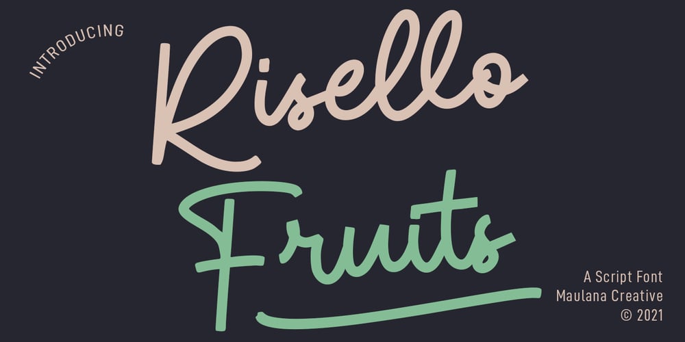 Risello Fruits font
