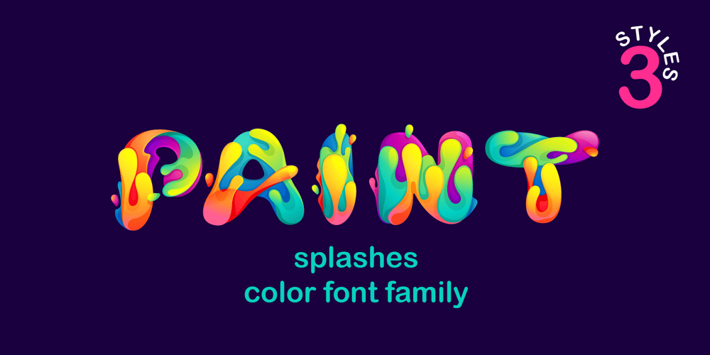 Paint Splashes font