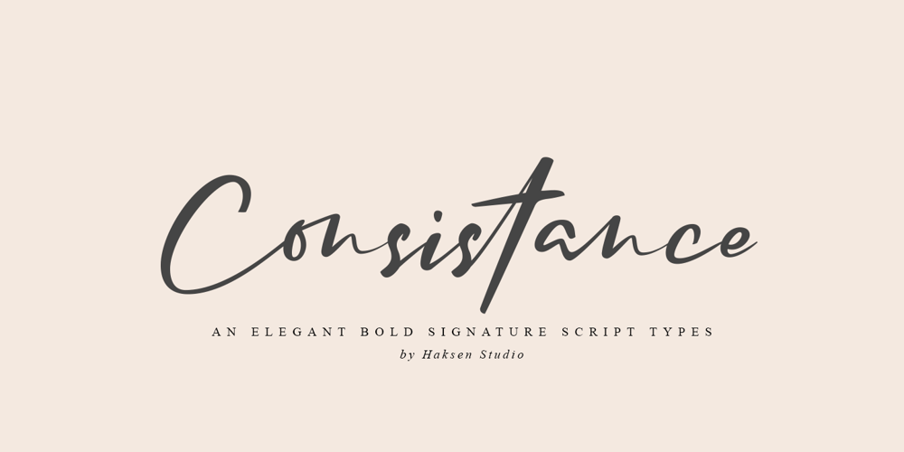 Consistance font