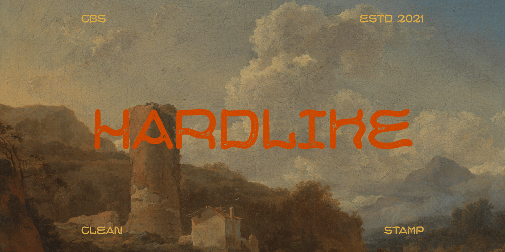 Hardlike font