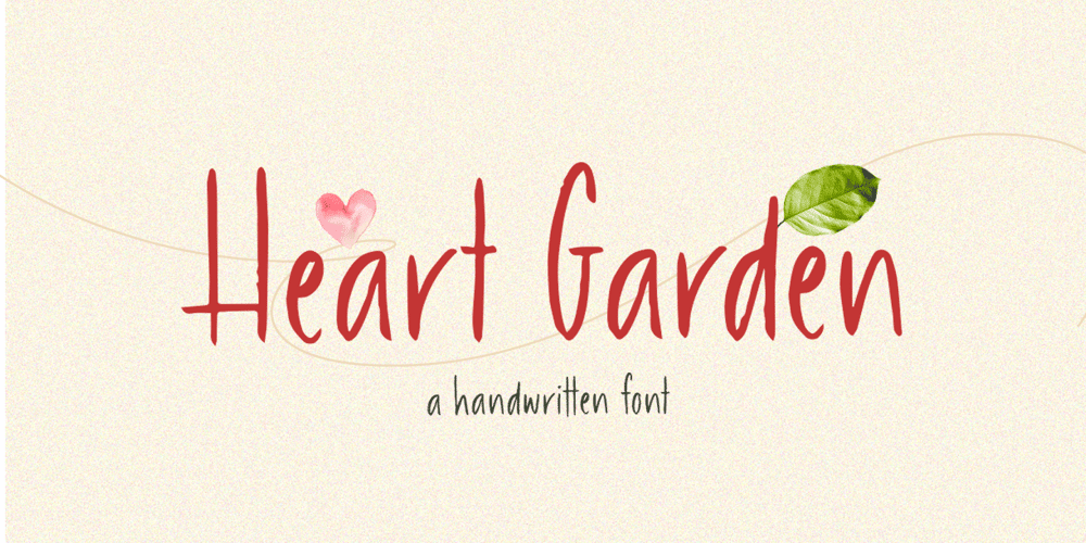 Heart Garden font