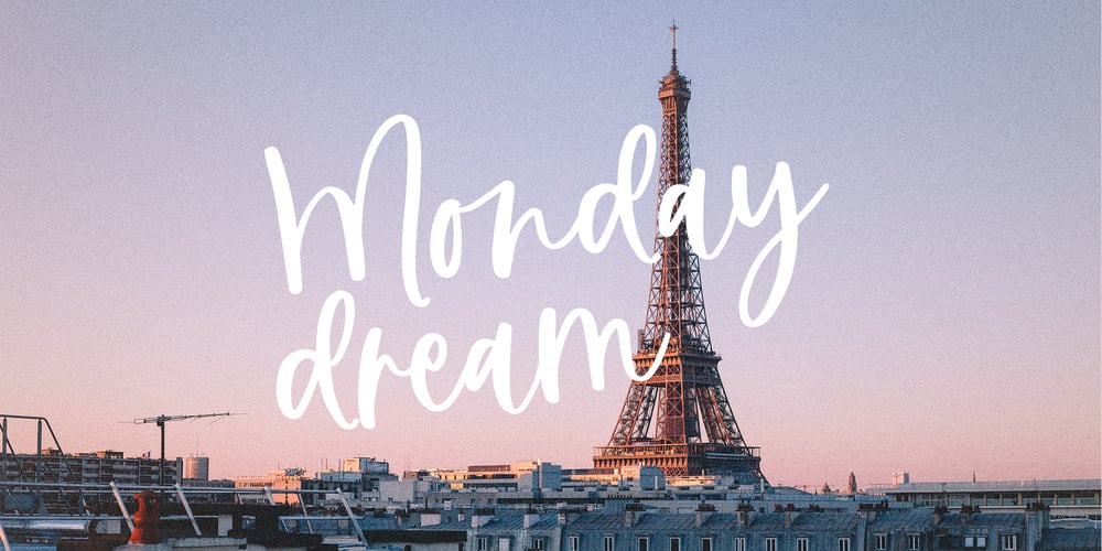 Monday Dream font