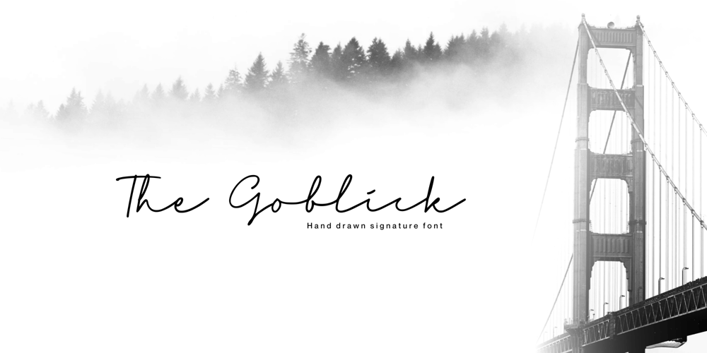 The Goblick font