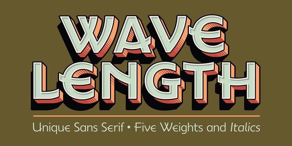 Wavelength font