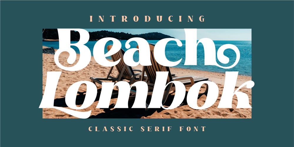 Beach Lombok font