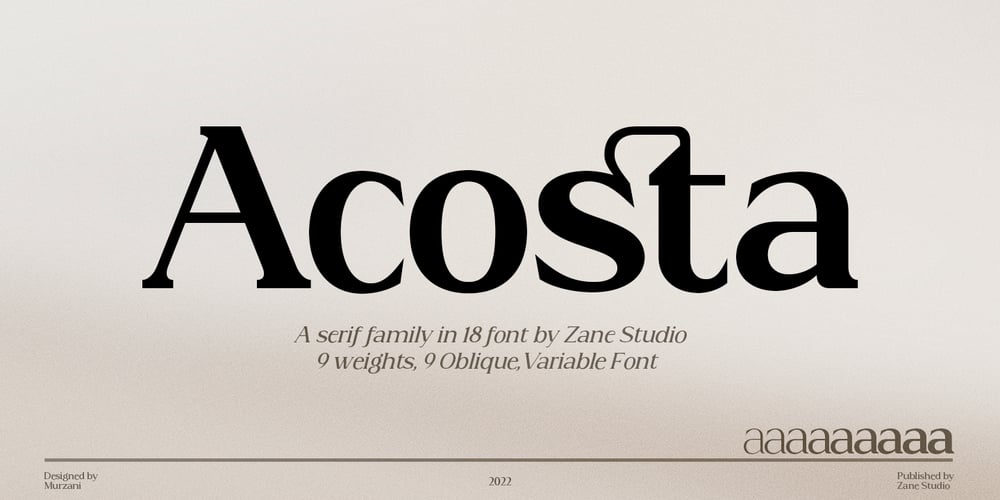 Acosta font