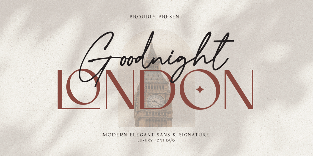 Goodnight London font