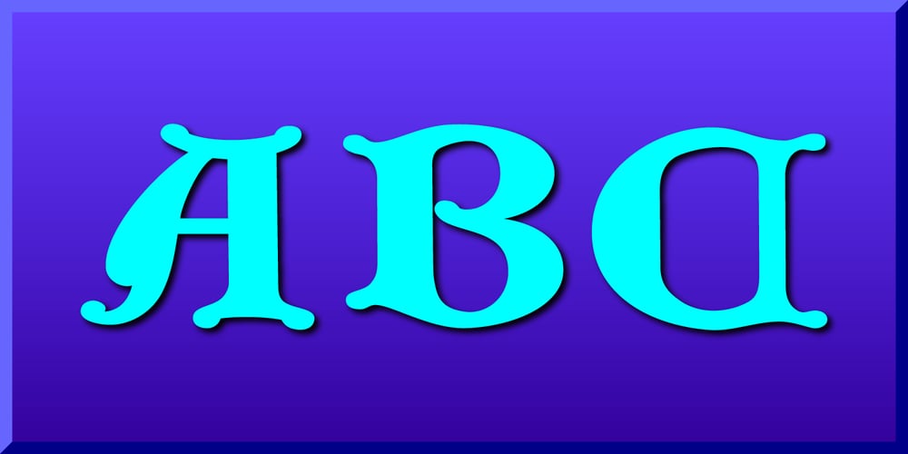 Gothic Initials Seven font