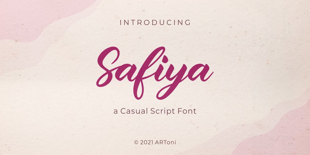 Safiya font