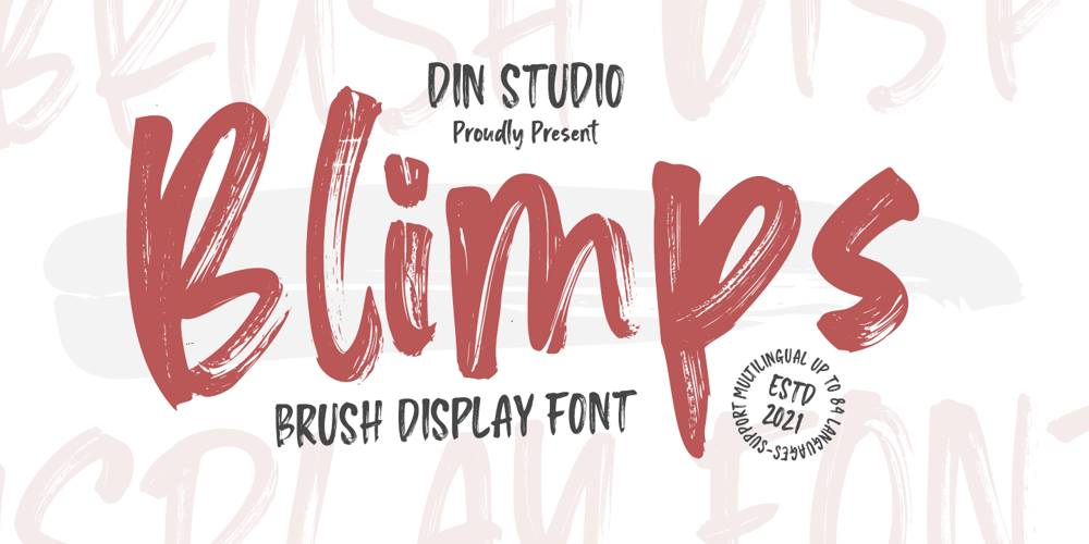 Blimps font