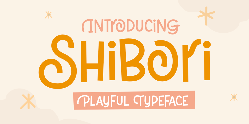 Shibori font