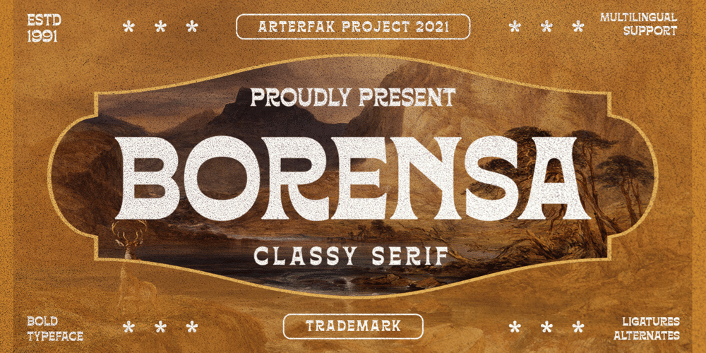 Borensa font