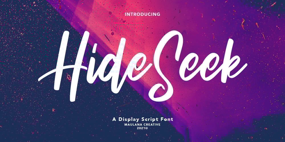 Hide Seek font