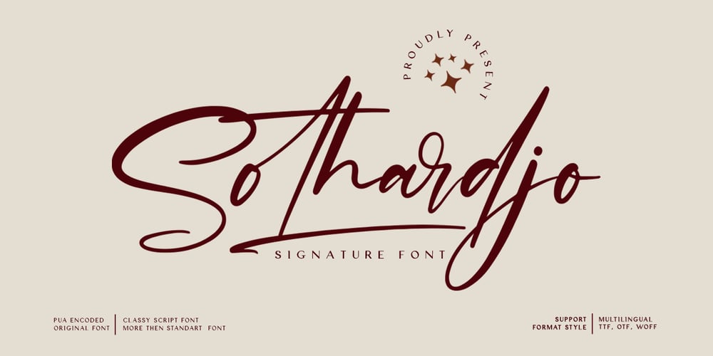 Sothardjo font