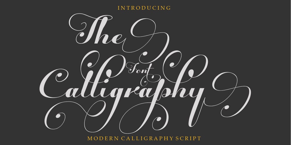 The Calligraphy font