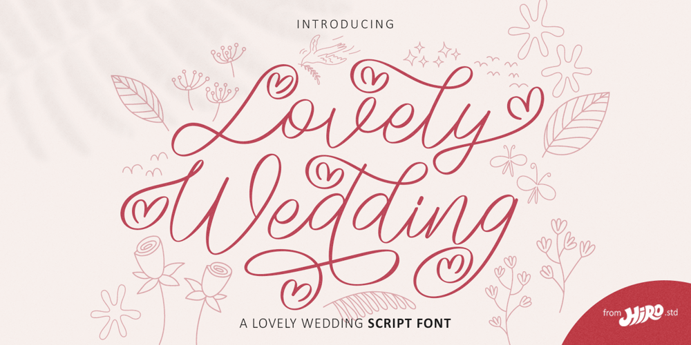 Lovely Wedding font