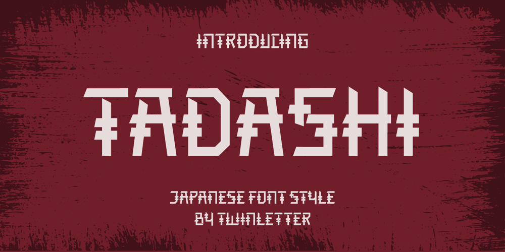 Tadashi Faux font