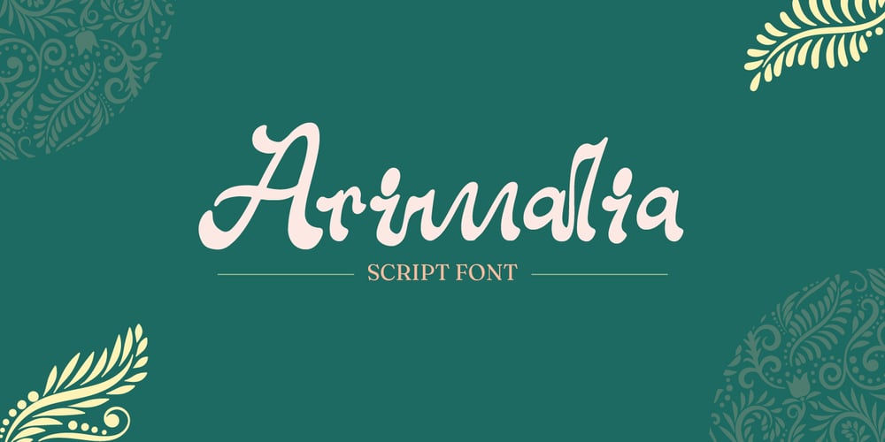Arimalia font