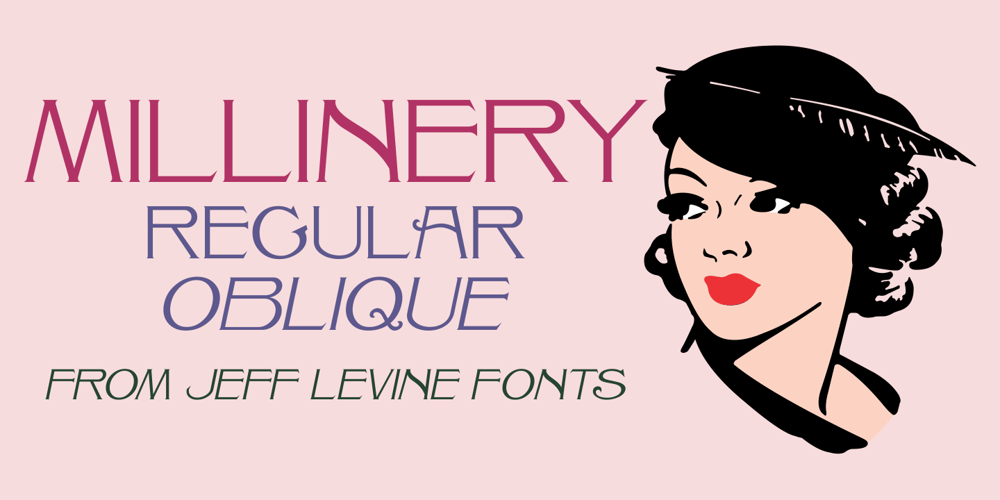 Millinery JNL font