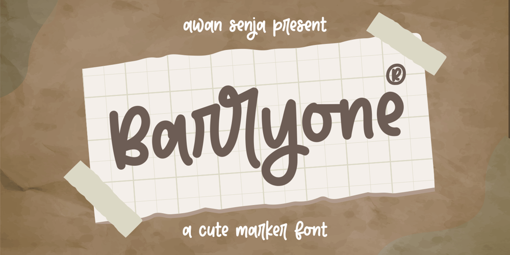 Barryone font