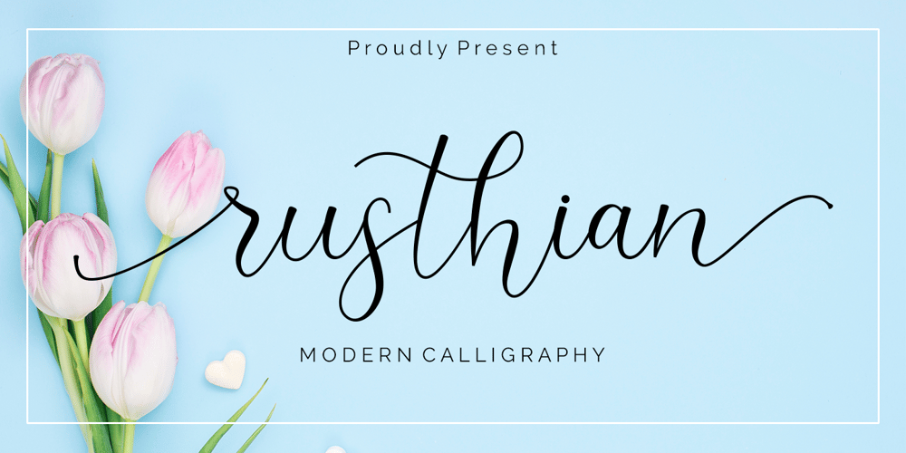 Rusthian font