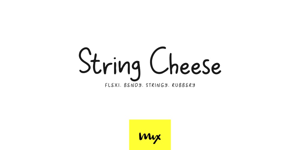 Mix String Cheese font