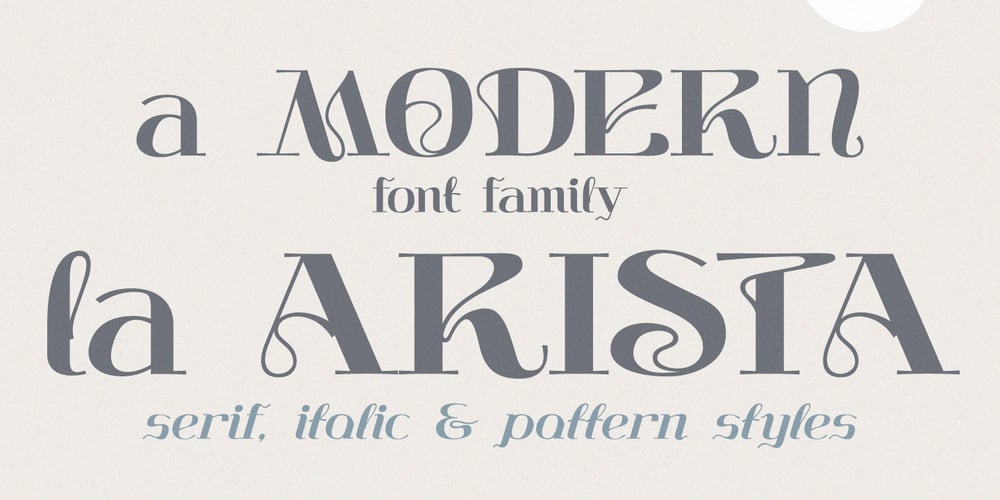 La Arista font