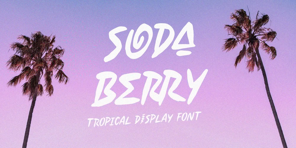 Soda Berry font