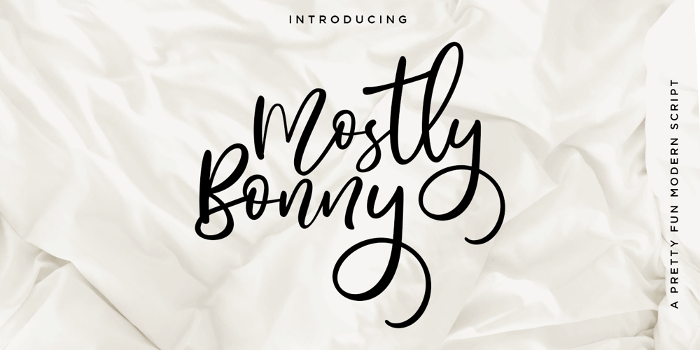 Mostly Bonny font