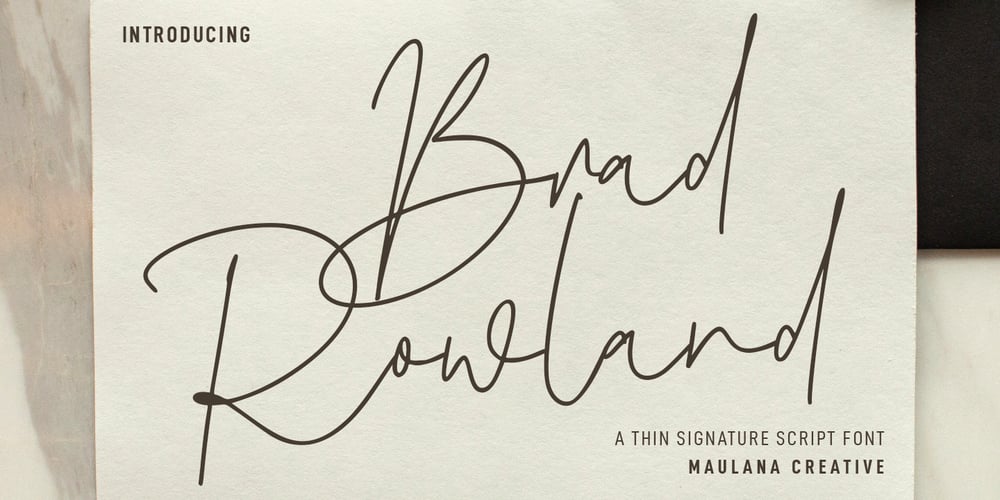 Brad Rowland font