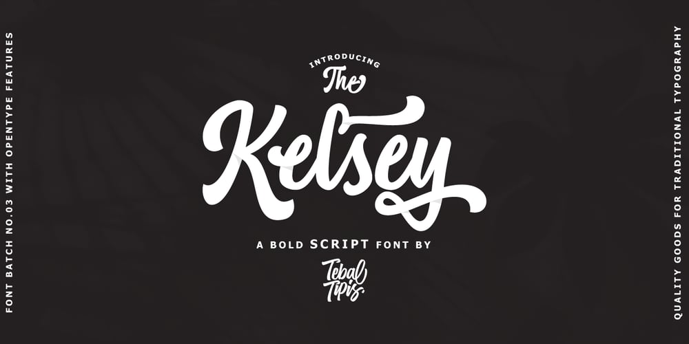 Kelsey Script font