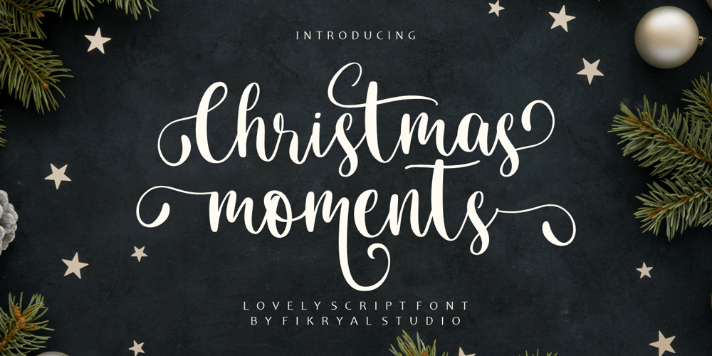 Christmas Moments font