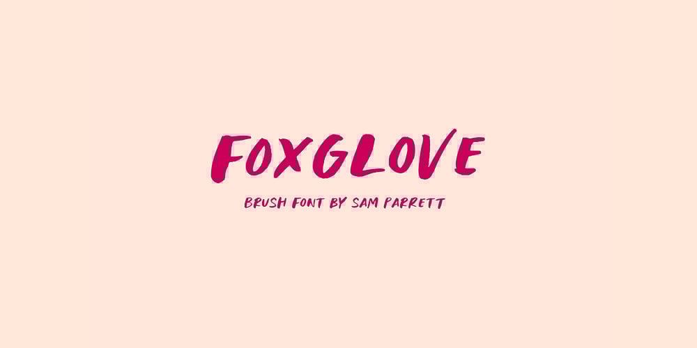 Foxglove font