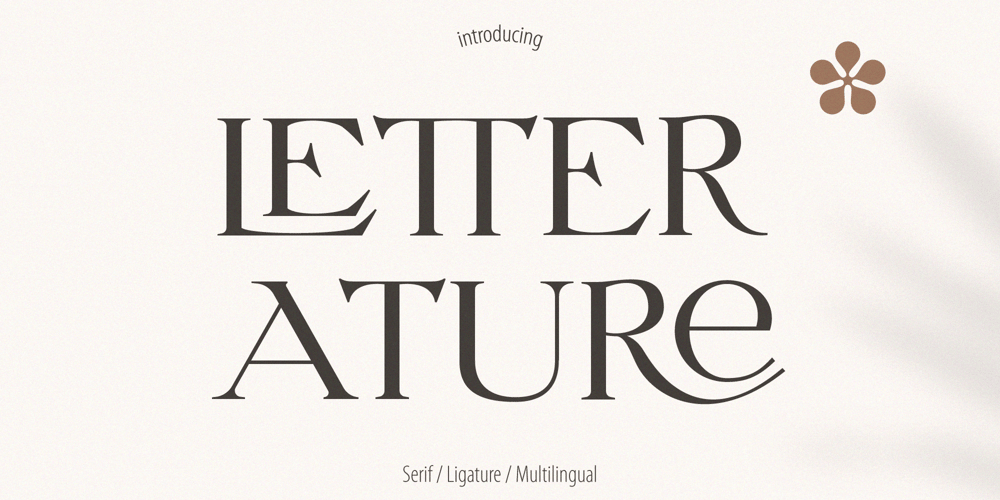 Letterature font