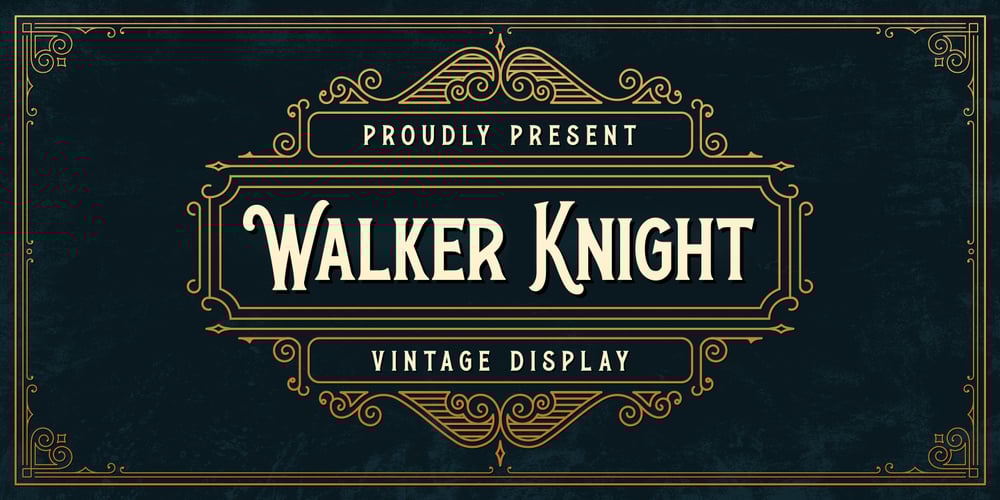 Walker Knight font
